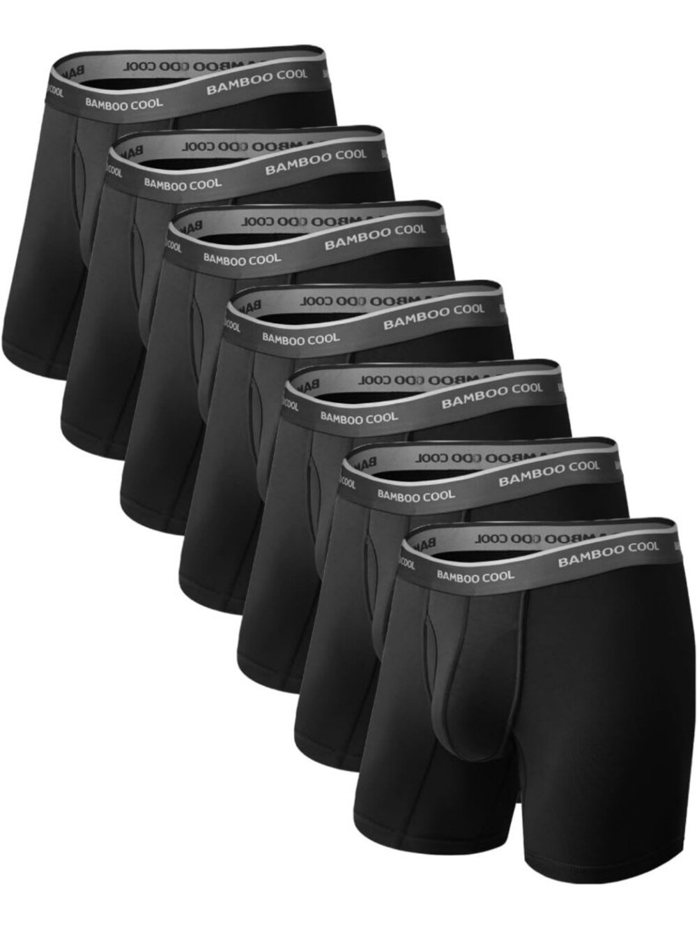 Breathable Men's Boxer Briefs 7-Pack | Moisture-Wicking, Lightweight, Comfort